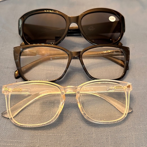 (2) Full Lens Readers + (1) Full Reader Sunglasses +2.0 - Picture 1 of 16